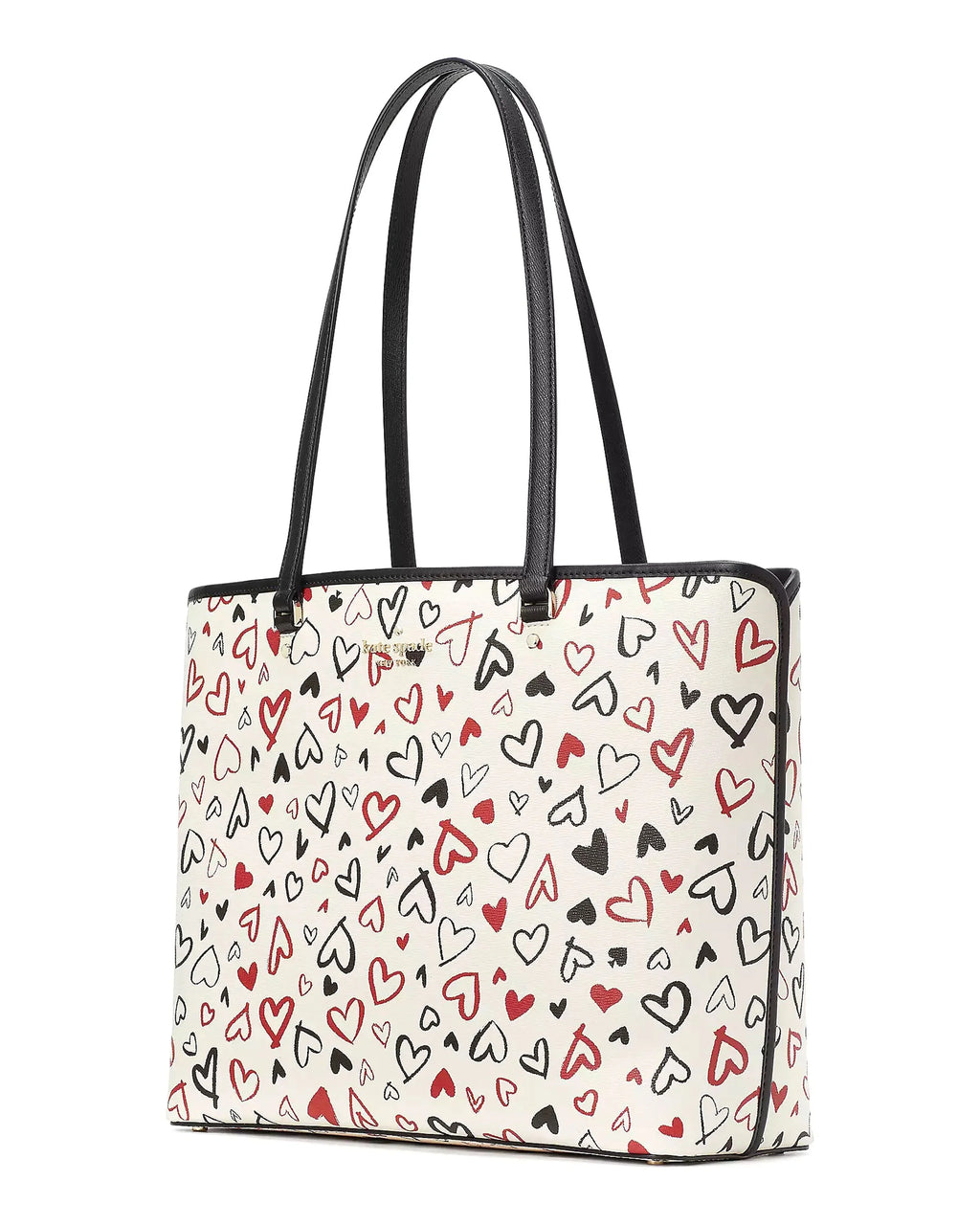 Large Scribble Tote Perfect Printed Hearts