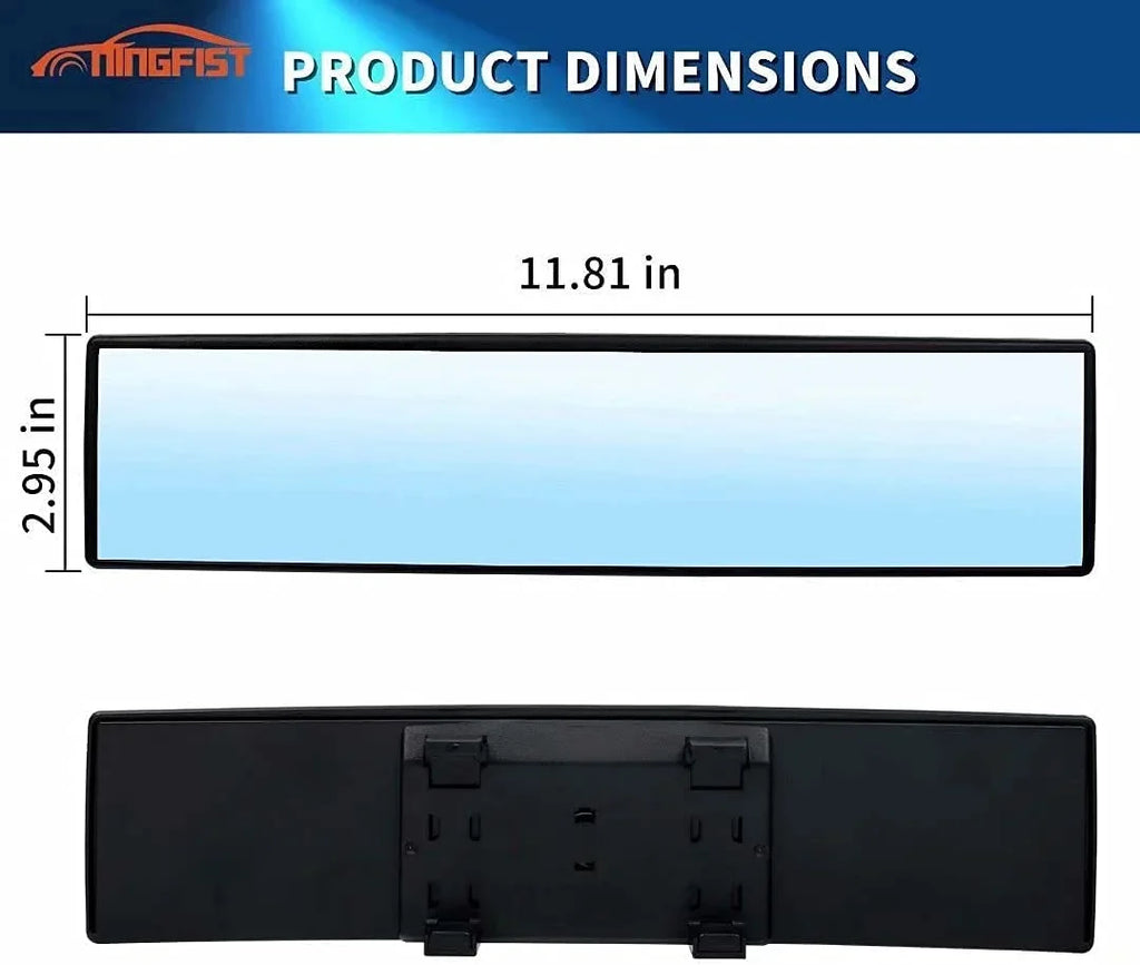 Interior Mirror Mirror Wide Rear Broadway Trucks. Mirror Accessories for Angle Glare view Anti NINGFIST Panoramic Blindspot Rearview Mirror Car Convex Car SUV Universal