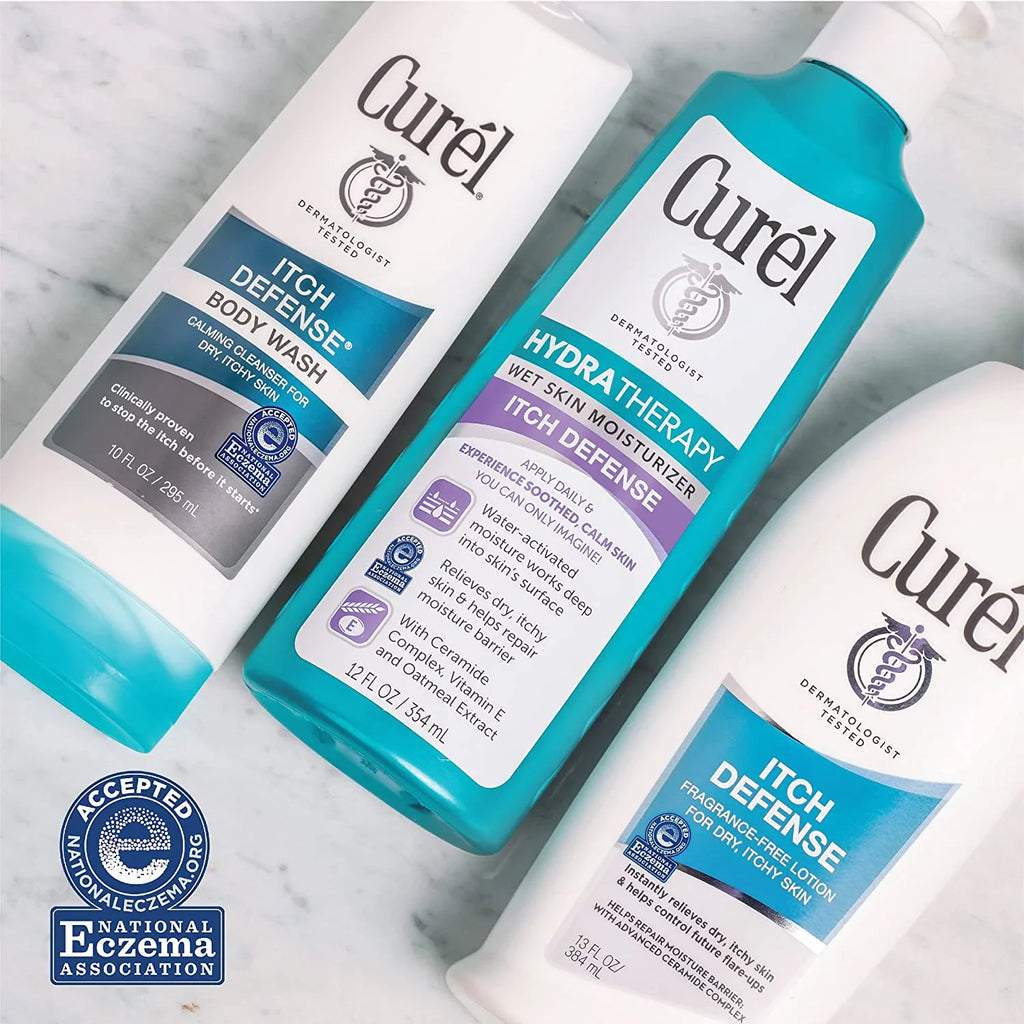 Itch 3 Wash, Curel For Skin, 10 Pack Body Defense Dry oz,
