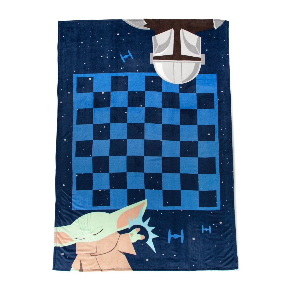Star Blanket, Microfiber 100% Game Wars Mandalorian Checkers