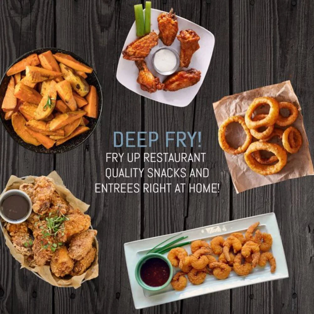 3 baskets EDF-401T with Platinum Elite 4Qt. Deep Dual Fryer