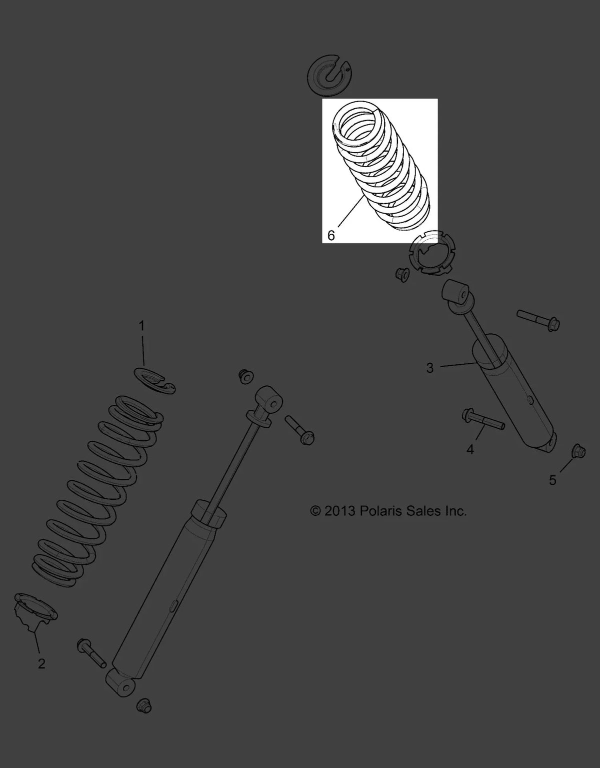 7044138-133 12 Ranger W Spr 4Fl 2Id 2015-2016 Lng 280# OEM New Polaris 200