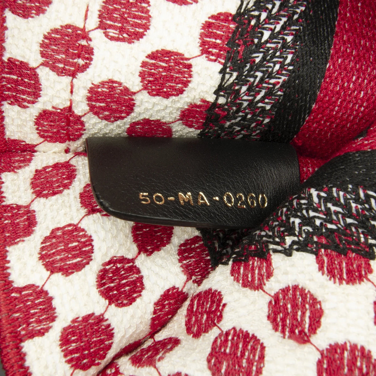 Fabric Tote Dioramour Pre-Owned Bag Red Dior Unisex Canvas Authenticated (Good) Tote Mini Book