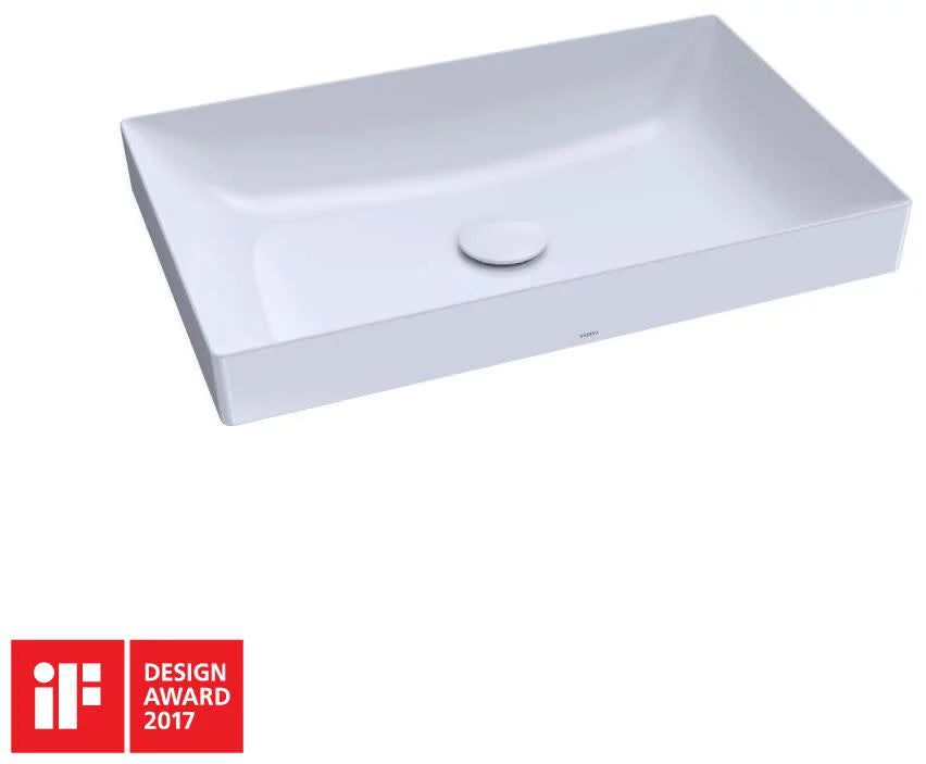 23" Cotton - Kiwami® Rectangular White LT476GR#01 with Sink TOTO® CEFIONTECT, Bathroom Vessel