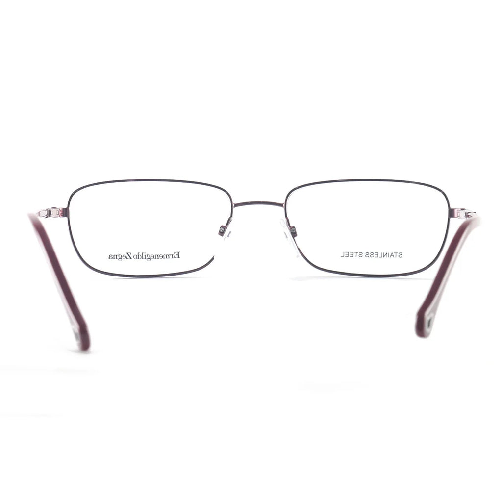 Ermenegildo Zegna Rectangle 17 Men's 53 Eyeglasses SBY Burgundy 140 VZ3186