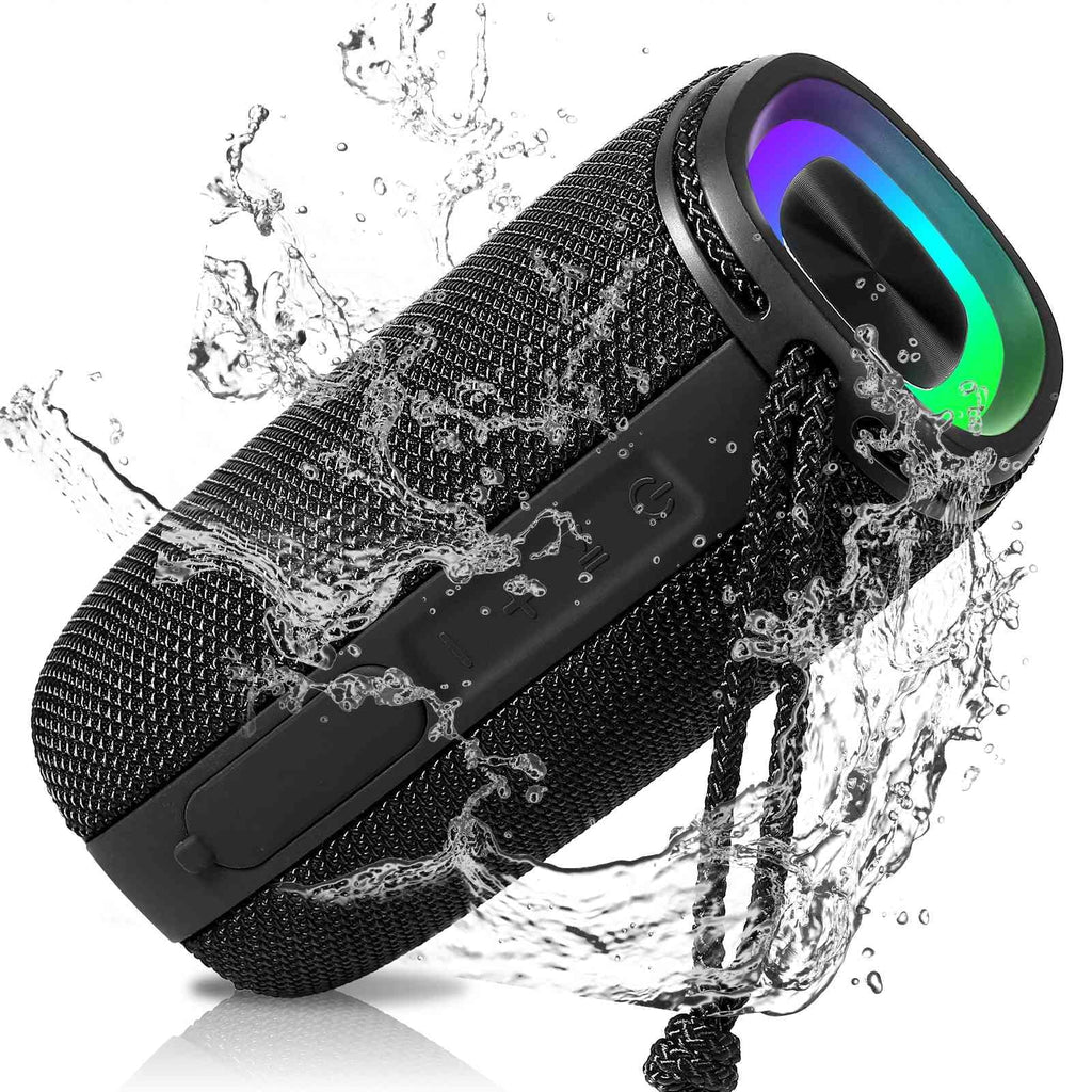 with Bass, Black Waterproof Sound - BT5.3, Pairing, Surround Speakers IPX5 LG Speaker UrbanX for Bluetooth Speaker, X808 Portable True HD Punchy Wireless 360° W41+