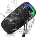 with Bass, Black Waterproof Sound - BT5.3, Pairing, Surround Speakers IPX5 LG Speaker UrbanX for Bluetooth Speaker, X808 Portable True HD Punchy Wireless 360° W41+
