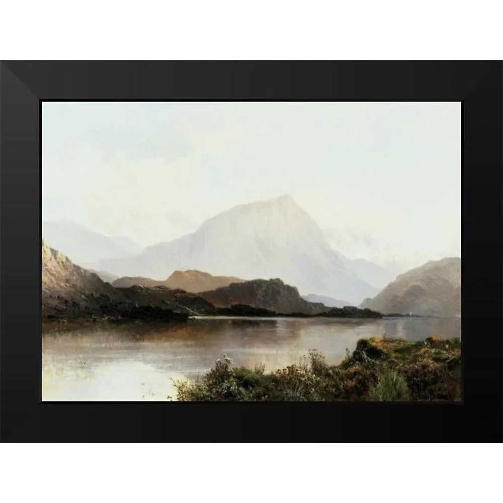 Alfred Framed 18x14 Print Breanski, De Loch Modern Black Lomond Museum - Titled Hills Art of The