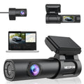 Dash Max IPS Parking Built-in Capacitor, 24H Cam Angle, Screen, Wide 128GB WDR, GPS, with Camera Mode, NEXPOW 170° Dash Vision, 4K Car Support Super and Night Rear Front Cam, with 1.47"