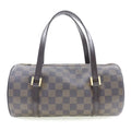 Brown Papillon LOUIS Ladies Pre-Owned VUITTON Canvas Handbag Damier Vuitton PM DU0094 Louis (Good)