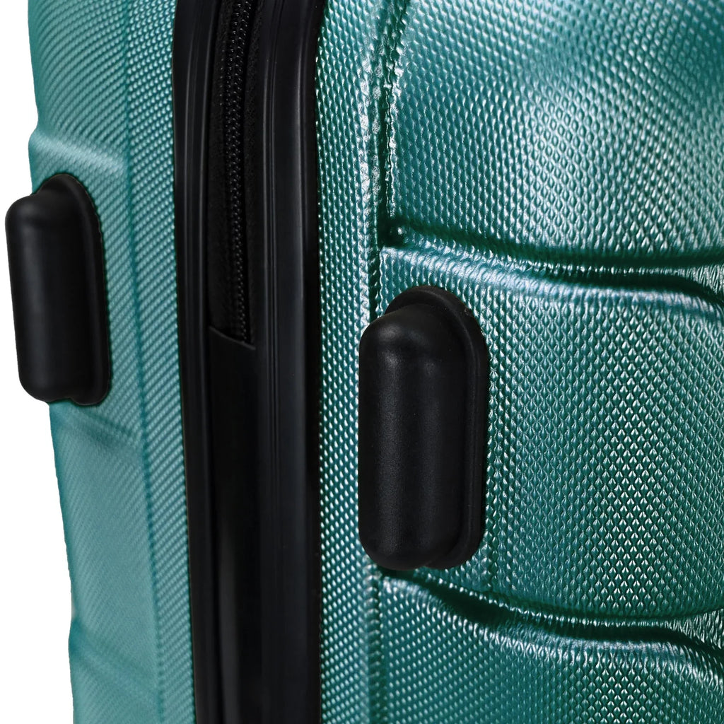 Omni Hardside Elite Teal Spinner Luggage 3-Piece Set, Luggage