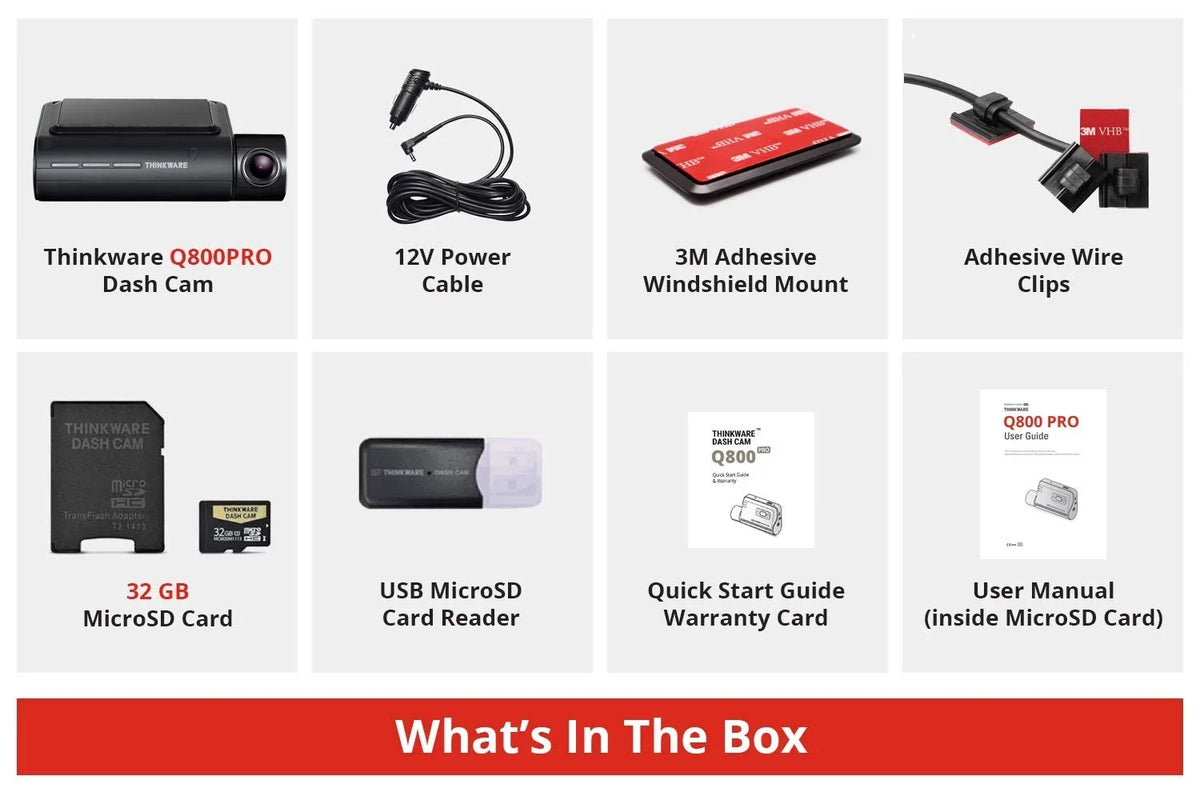 Cam Night GPS, Dashboard G-Sensor, 2560X1440P 2.5K Recording Vision, Q800PRO Parking Angle QHD with 140°Wide Recorder THINKWARE Car Dash w/Sony Mode, Camera Car WiFi Sensor, Camera Loop