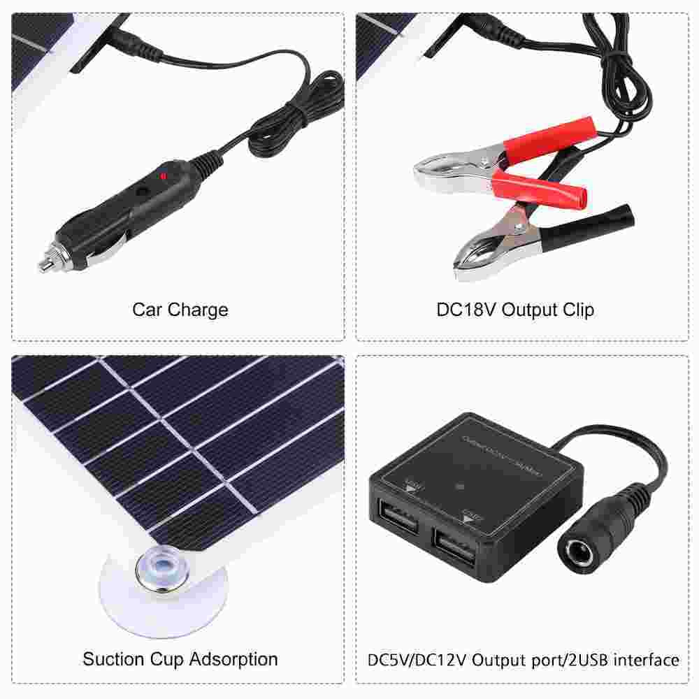 outdoor charge light panel 200W camping charger emergency solar source car home solar MDHAND kit with controller