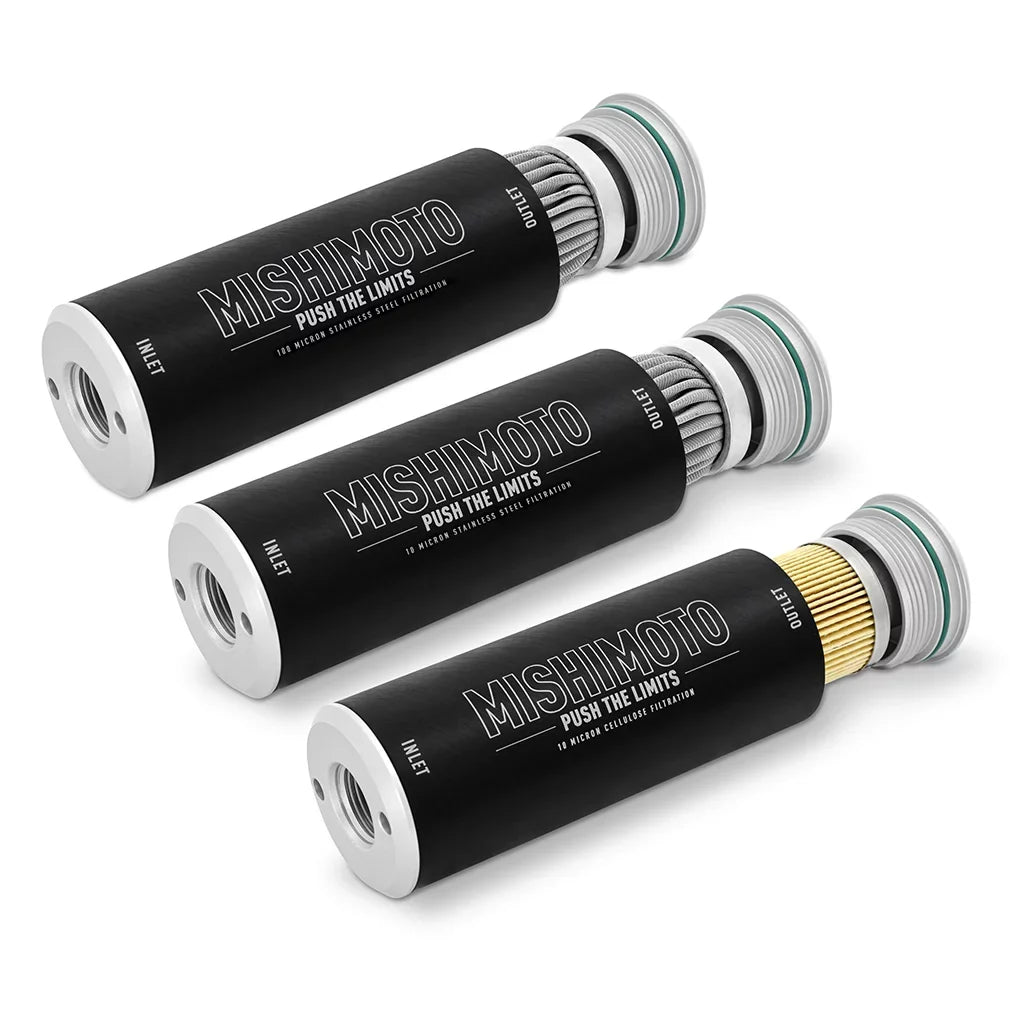 Mishimoto Insert Fuel High-Performance 10-Micron Slim, Cellulose Filter, -10AN