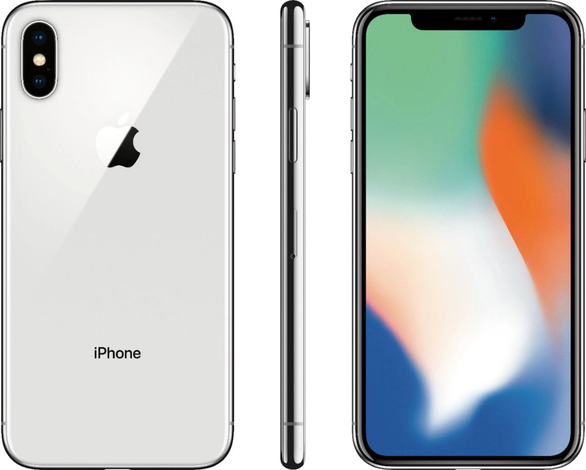 (Fully X - Apple A1865 A) (Used iPhone Grade Silver Unlocked) 64GB