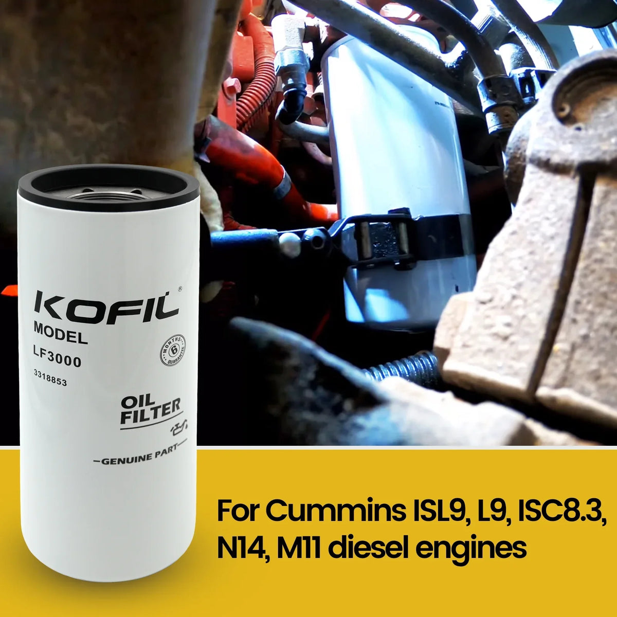 LF3000 Lube Oil For Filter Cummins Combination Fleetguard Filter 12pcs