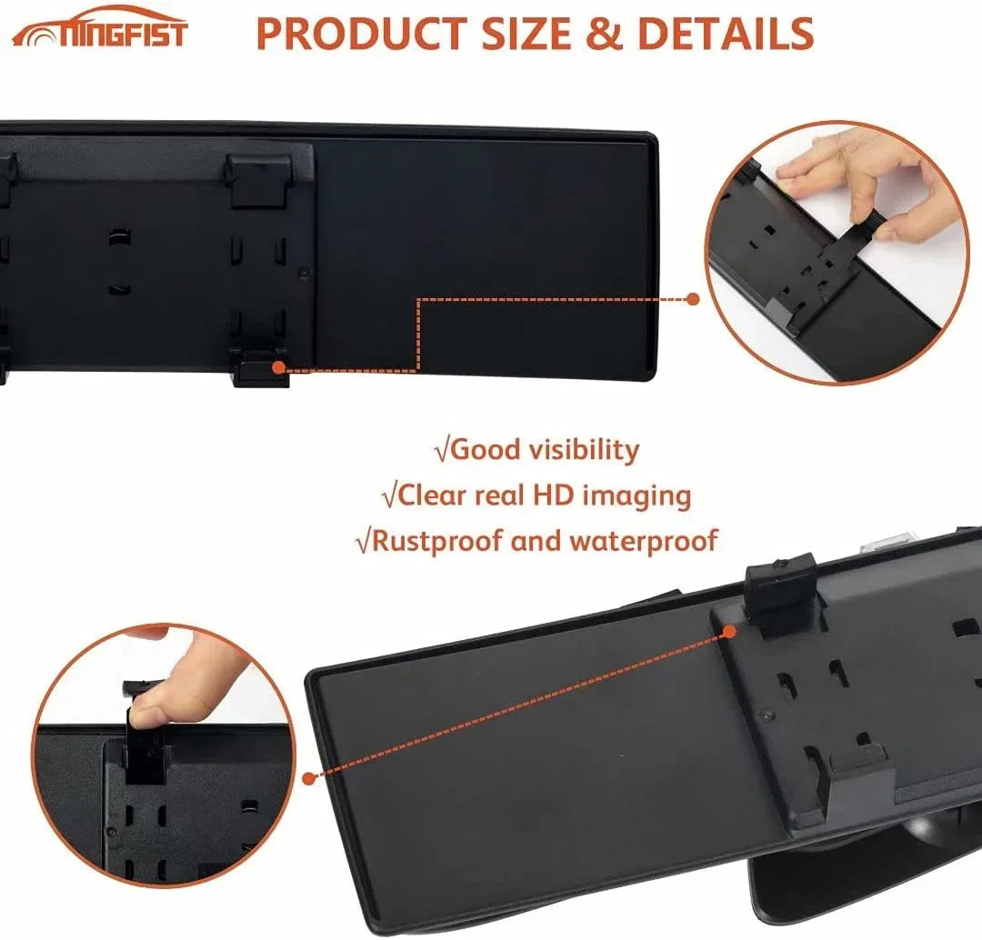 Interior Mirror Mirror Wide Rear Broadway Trucks. Mirror Accessories for Angle Glare view Anti NINGFIST Panoramic Blindspot Rearview Mirror Car Convex Car SUV Universal