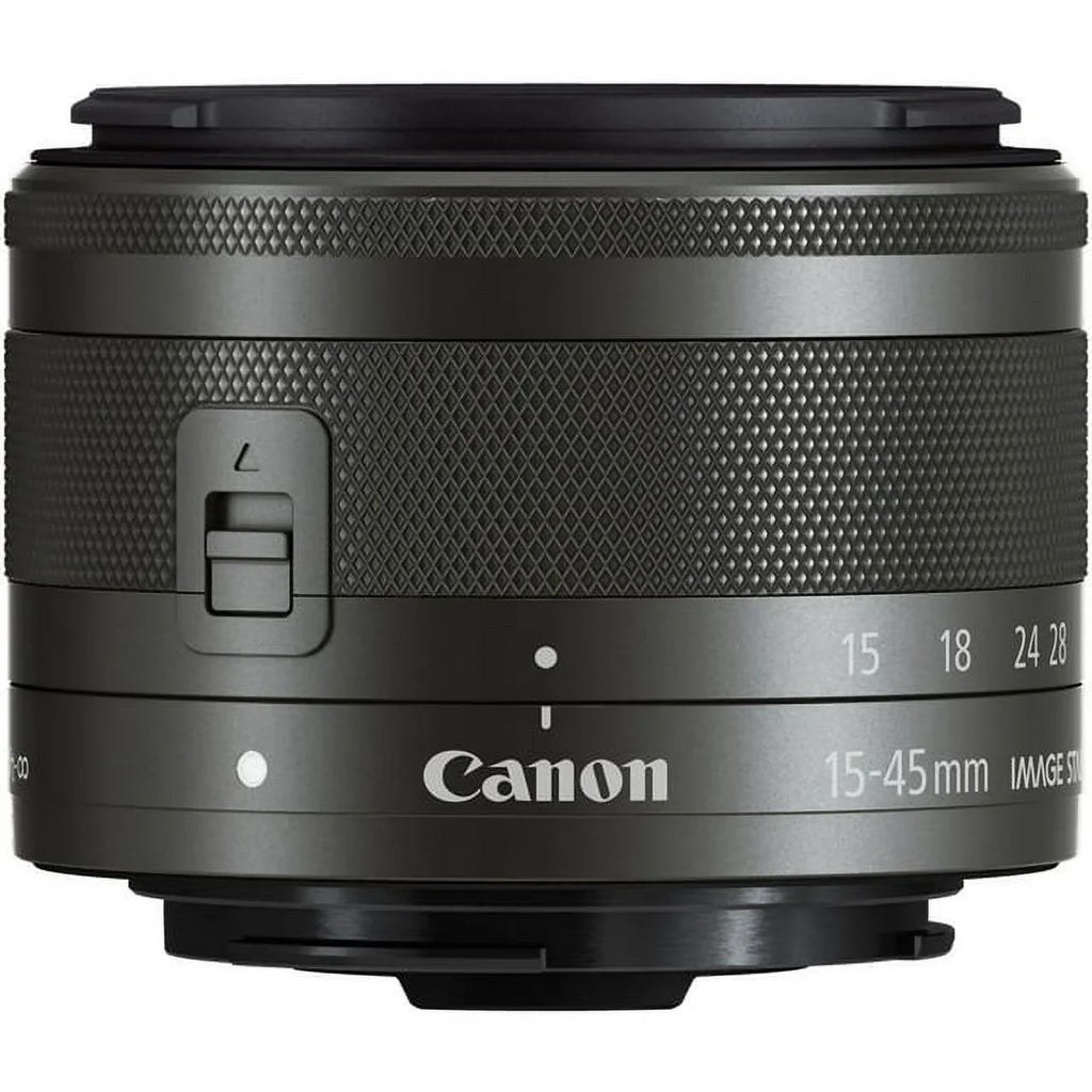 Advanced STM (Graphite) Bundle IS EF-M Lens DealExpo 15-45mm Canon f/3.5-6.3 -