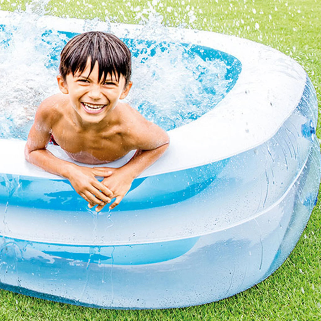 Swim Center Splash x with & Blue 8.5' White Play Intex Kool 5.75' Center,