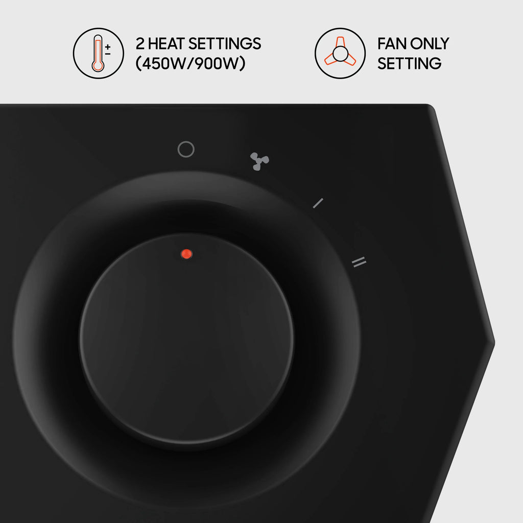 Image Heater, New Rise Personal 2 Settings, Sharper Black, 12H Tower Heat