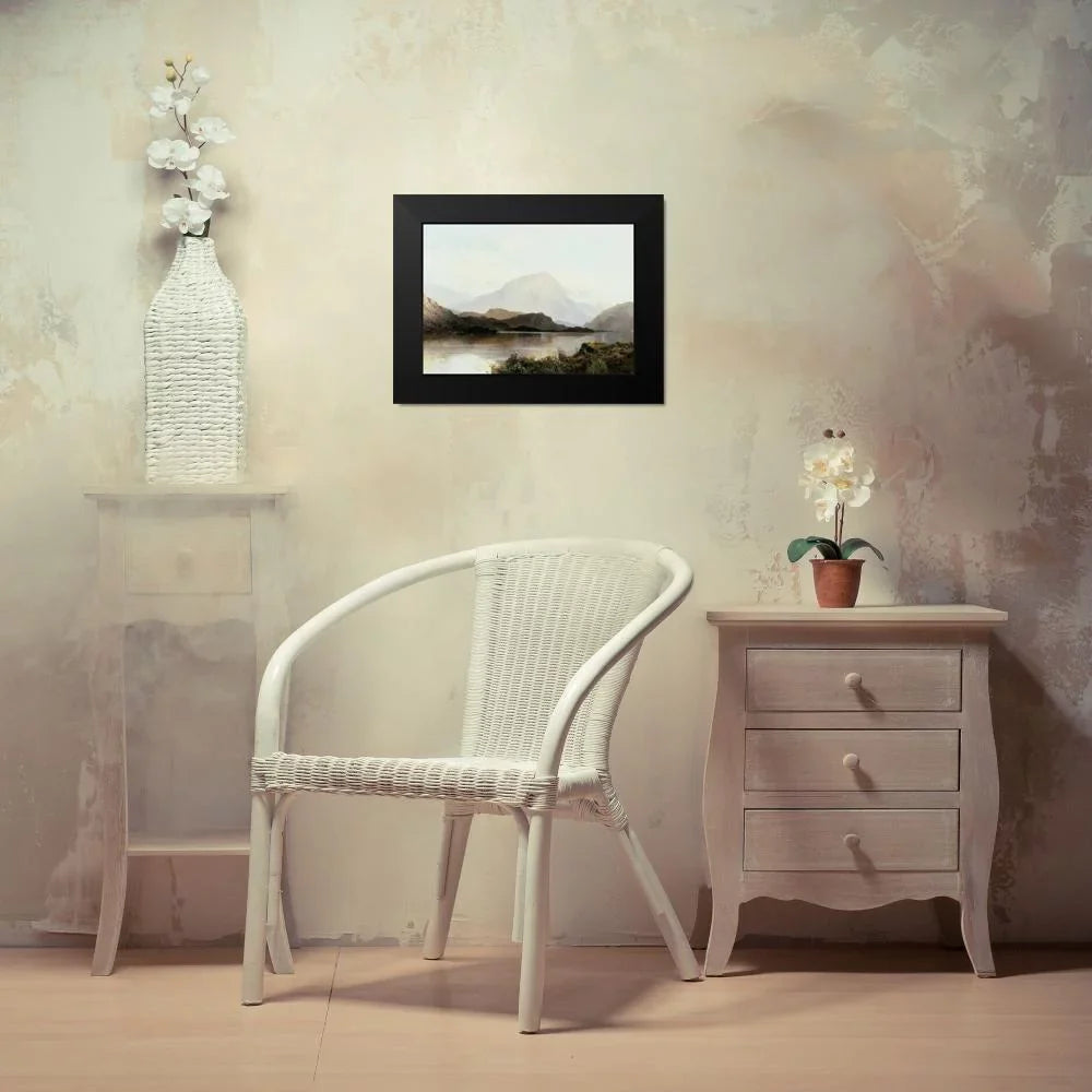 Alfred Framed 18x14 Print Breanski, De Loch Modern Black Lomond Museum - Titled Hills Art of The