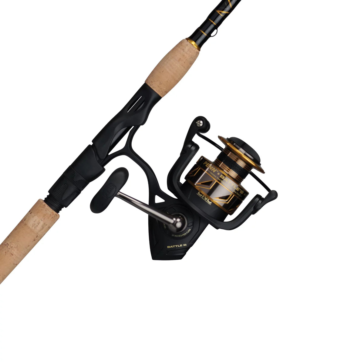 7’ Combo and Spinning Fishing Reel Rod PENN Battle III