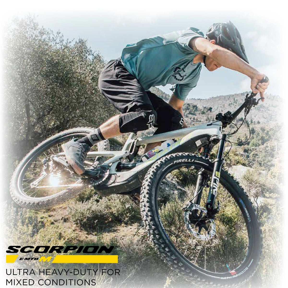 '+ 2.6 MTB, Tubeless E-Bike 23/32-622 x E-MTB Ready Terrain, Mountain Scorpion E-Mountain Enduro SmarTUBE Tire, for Use, Mixed and Clincher Trail Bike Versatile TLR 29 Bicycle Pirelli Tire M