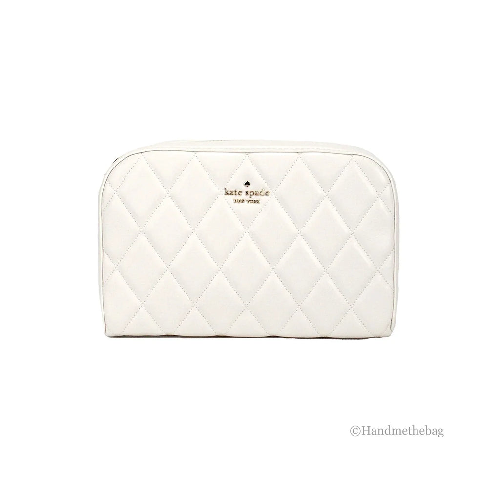 Parchment Spade Smooth Carey Camera Quilted Leather Kate Mini Crossbody Handbag