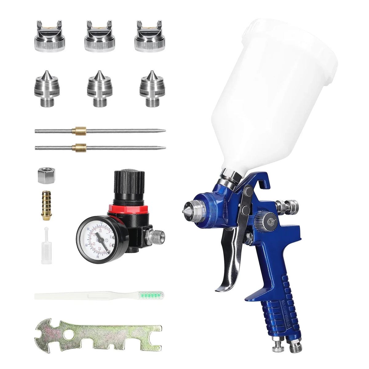 Tool Yabuy Paint Paint HVLP Auto Kit Large Device Set Airbrush Car Stainless Sprayer Capacity 600CC Spraying Steel Repairing Air