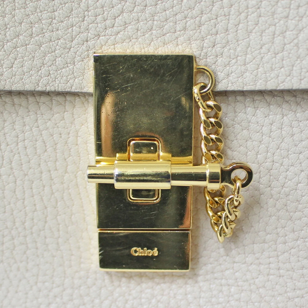 Beige BRB01000000002558 Chain Ladies Shoulder Leather Pre-Owned Bag Chloe (Fair) Chloé