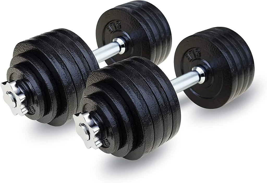 105lbs Weight Iron Set Dumbbells Adjustable Cast