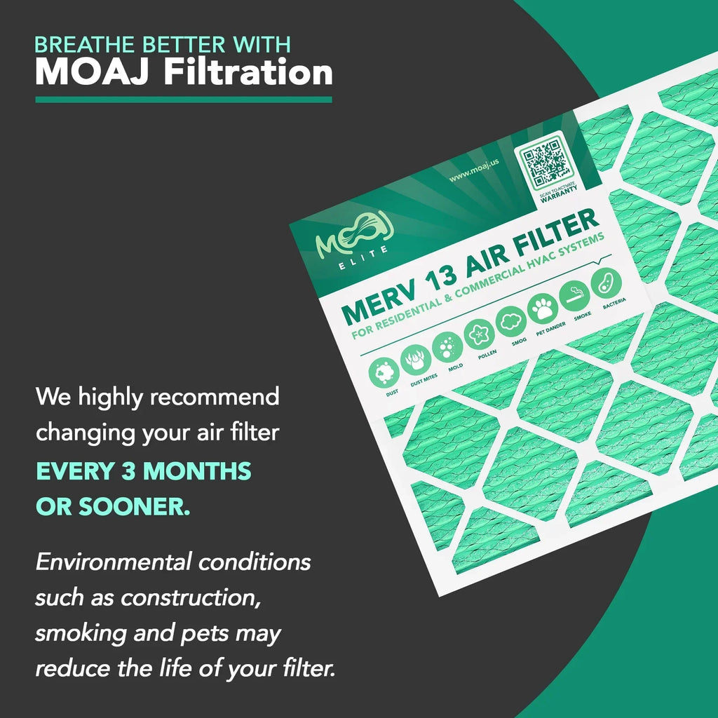 Furnace | Viral 15.88" 4.31" x | Pleated Actual & | AC x Replacement 13 Air for USA 24.88" Dimensions: IN Filter Filters MOAJ Applications & | | Elite MERV Air 16x25x4 BASED Defense Bacterial (2-PACK)