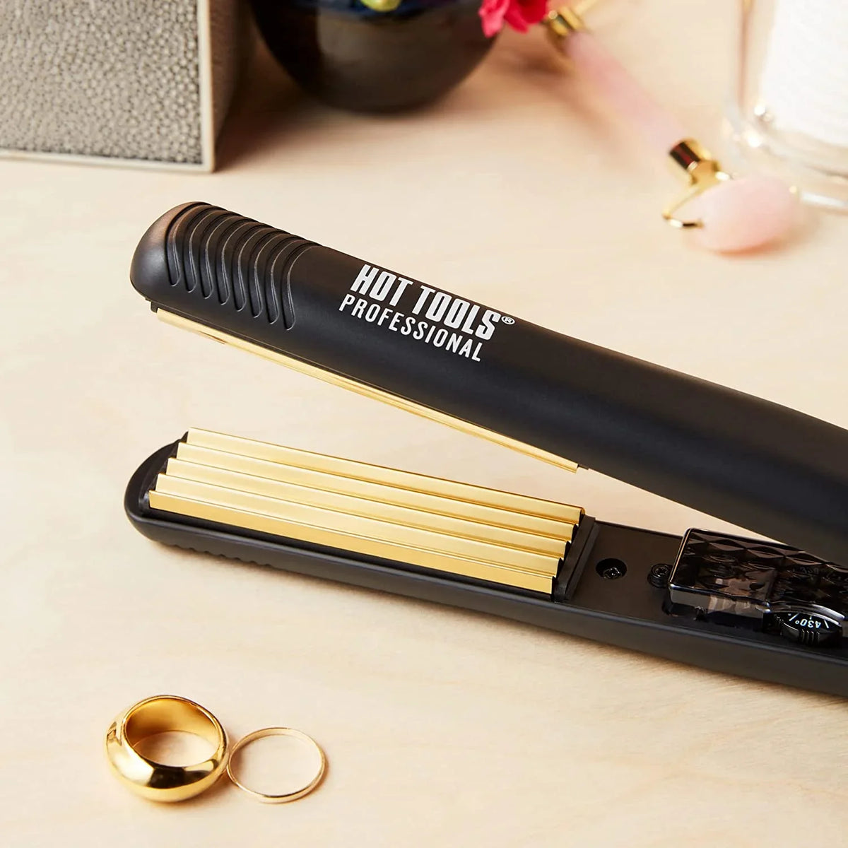 in) and Gold Iron Hot 24K Volume Crimps Textured Artist Crimping Light (1 Pro For , Tools