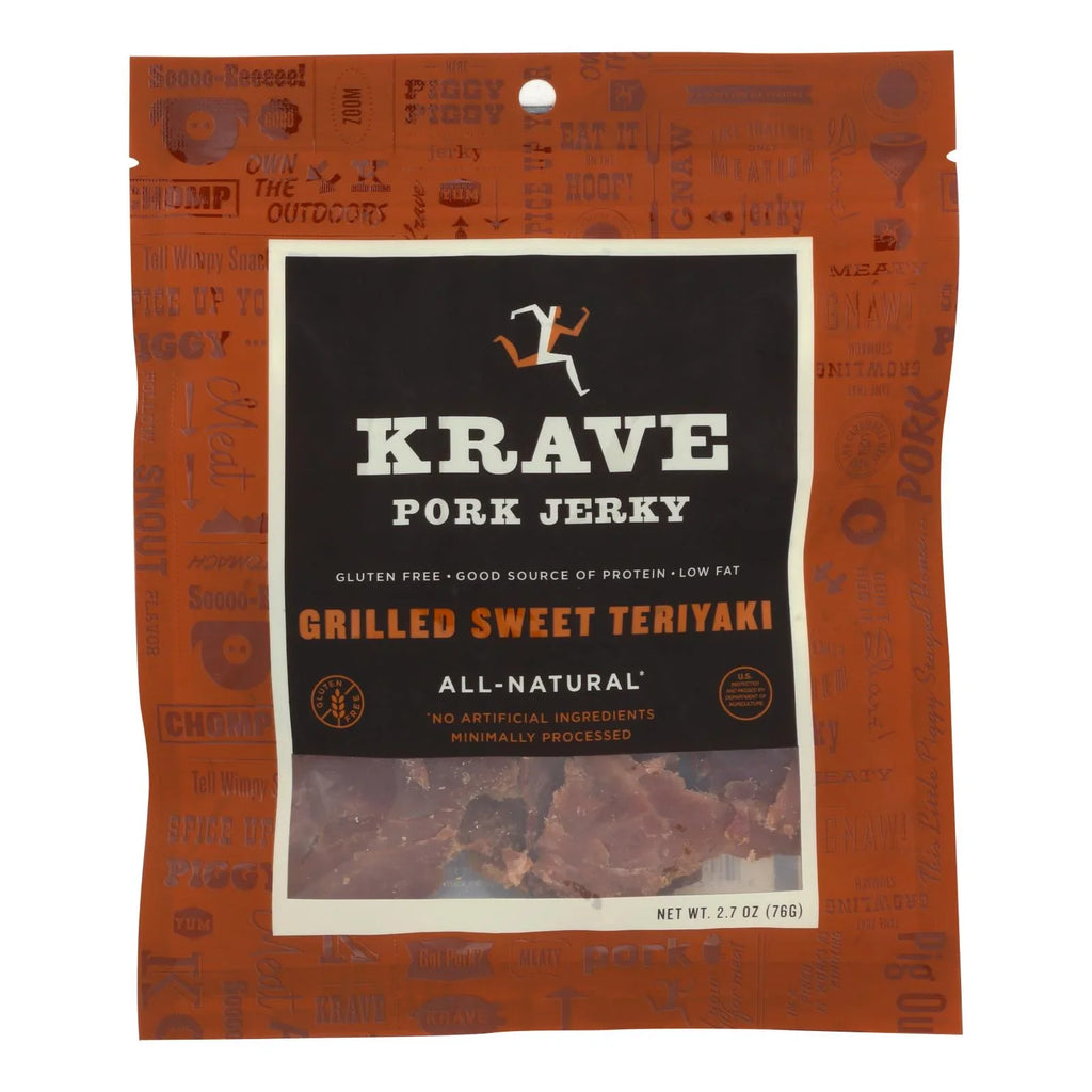 8 2.7 - Pork Teriyaki - - Jerky of Krave Grilled oz Case Sweet