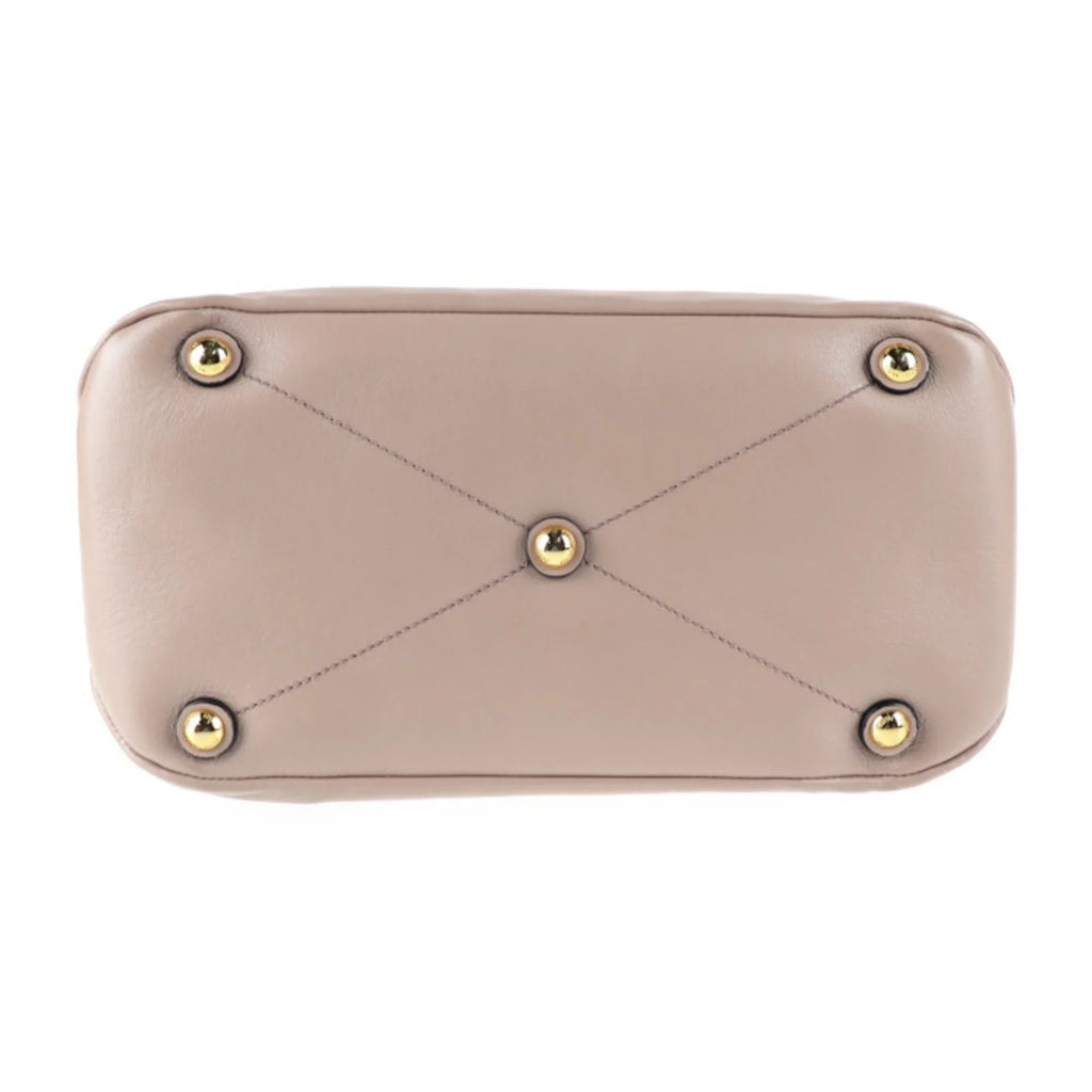handbag (Good) leather Miu RN1079 Pre-Owned CAMMEO Miu 2WAY MIUMIU beige pink