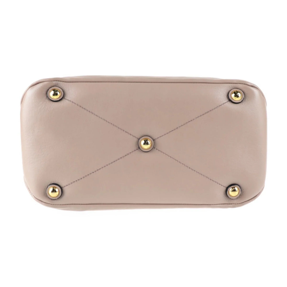 handbag (Good) leather Miu RN1079 Pre-Owned CAMMEO Miu 2WAY MIUMIU beige pink