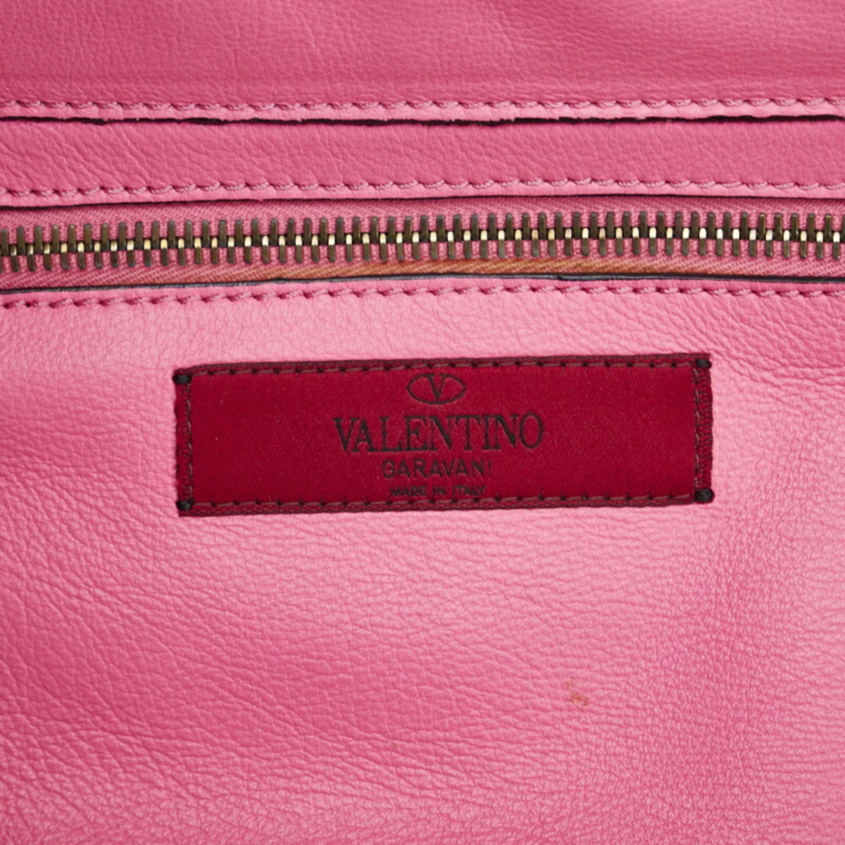 leather handbag (Good) ladies Valentino VALENTINO pink Rockstud bag shoulder Pre-Owned