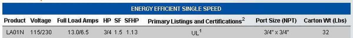 Pool Swimming NEW Hp Universal InGround PENTAIR 3/4 Booster Pump Cleaner LA01N
