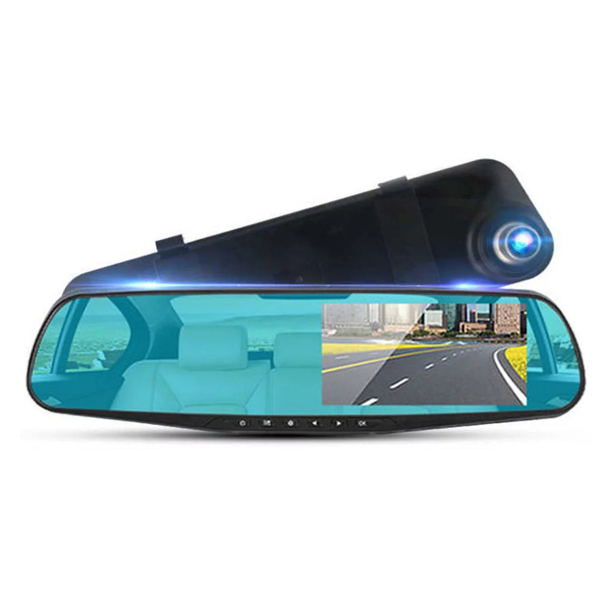 Full Dual 1080P Angle Cam Motion Dash Safety Driving for 170°Wide Recording Lens Detection Recorder Driving Loop Anself Parking
