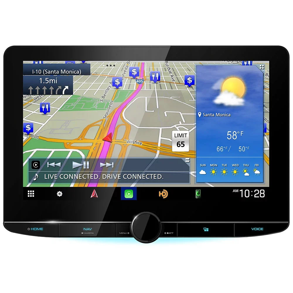 New Navigation 10.1" Camera Universal Backup Receiver Kenwood CMOS-230 DNR1007XR and