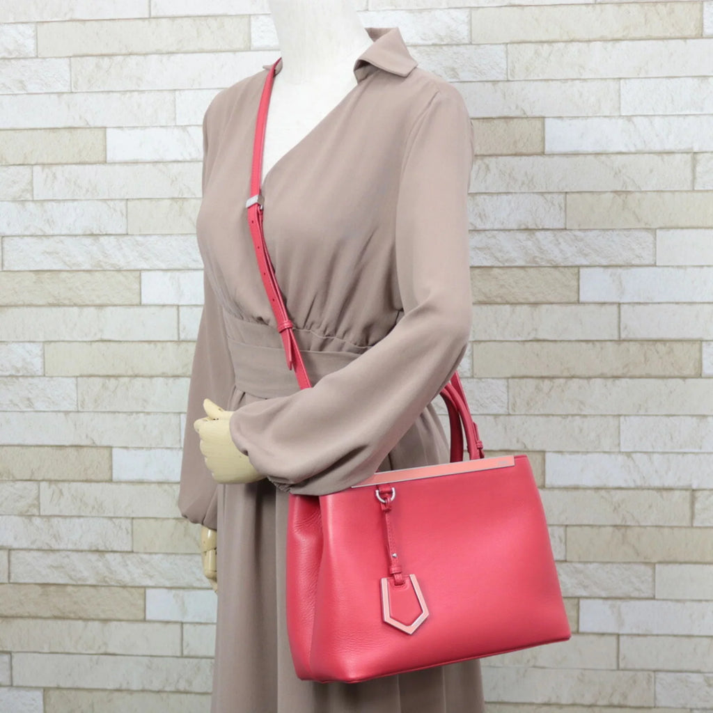 Shoulder Bag Ladies Red FENDI Handbag Toujour (Fair) Pre-Owned