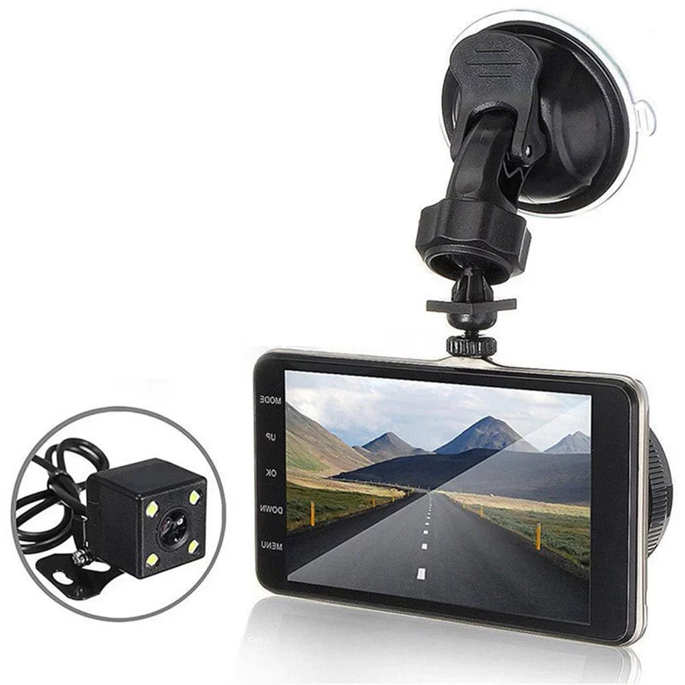 Cam Full Wide 170° Dash Dash Vision Backup Camera Dashboard Night Cam Mabozo Front Camera Dual HD and Recorder Rear,Driving with Angle