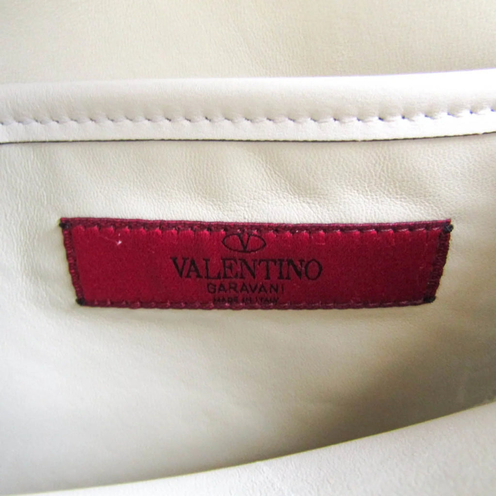 Beige Leather Women,Men Valentino Shoulder Bag Pre-Owned Light Garavani (Good)