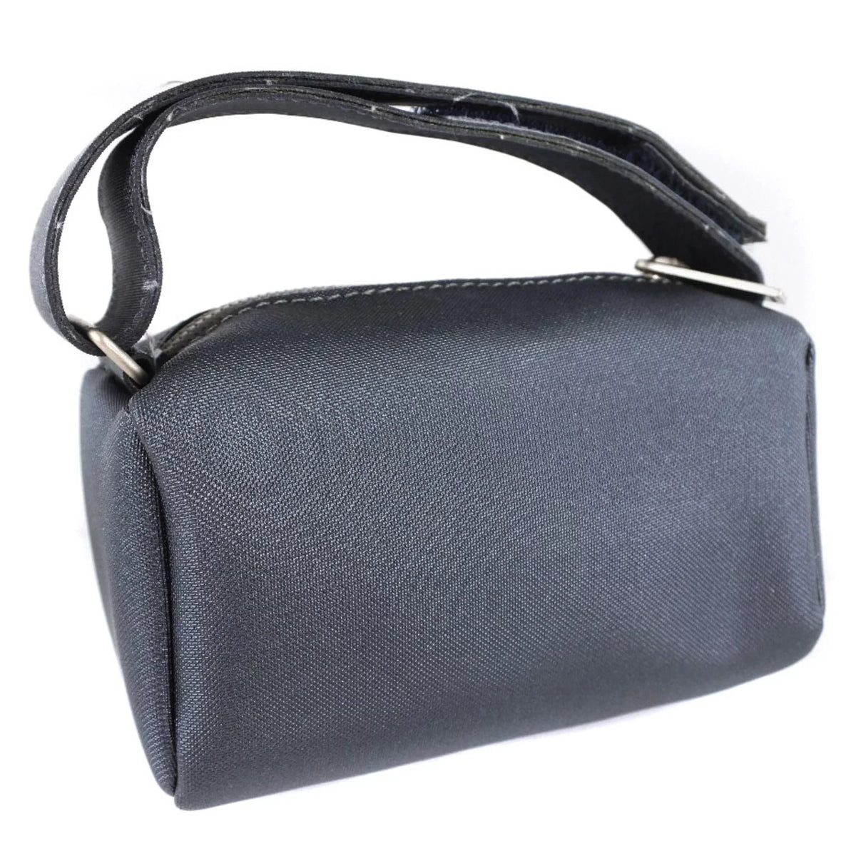 Pre-Owned Pouch Nylon Ladies Chanel Gray (Fair) Vintage Logo