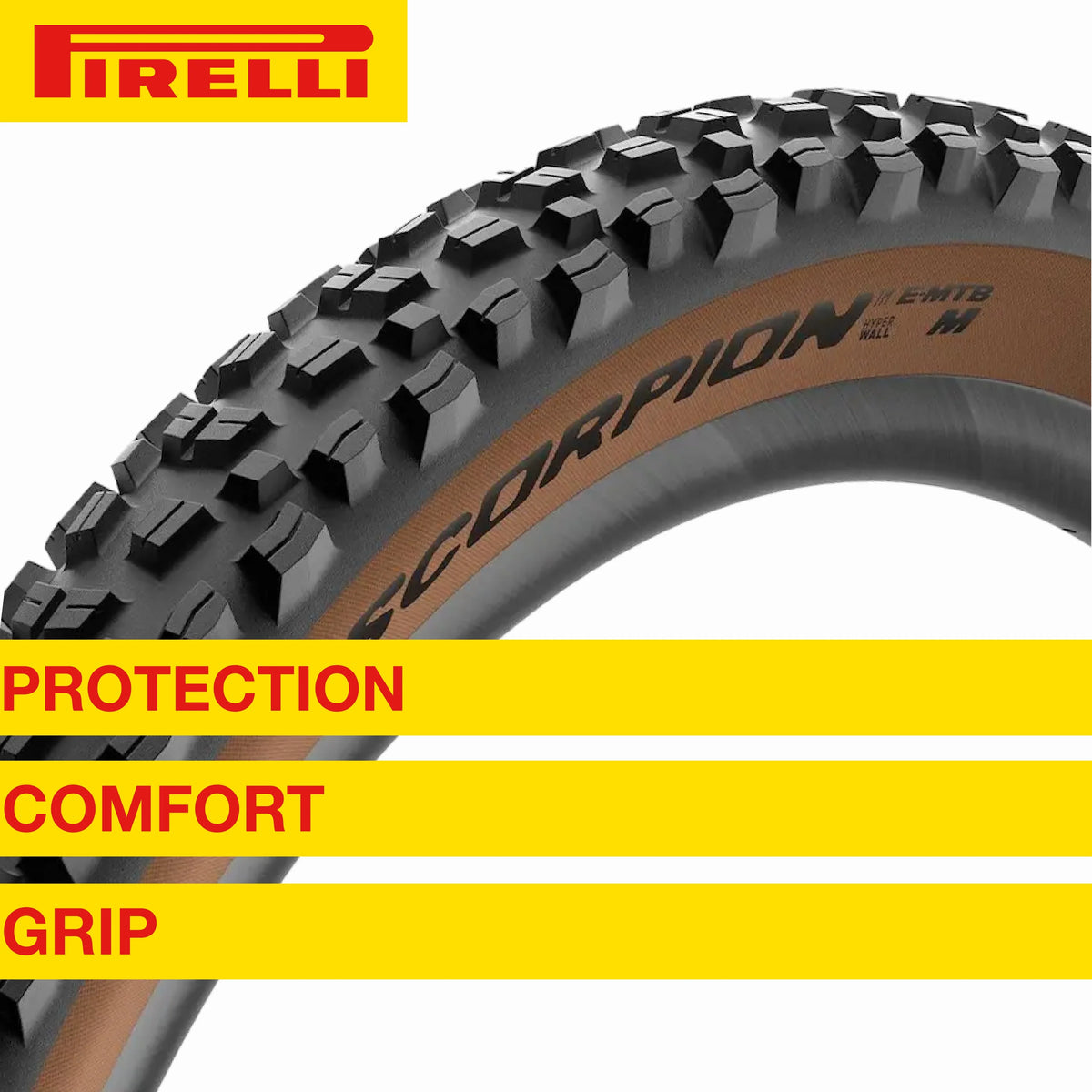 '+ 2.6 MTB, Tubeless E-Bike 23/32-622 x E-MTB Ready Terrain, Mountain Scorpion E-Mountain Enduro SmarTUBE Tire, for Use, Mixed and Clincher Trail Bike Versatile TLR 29 Bicycle Pirelli Tire M