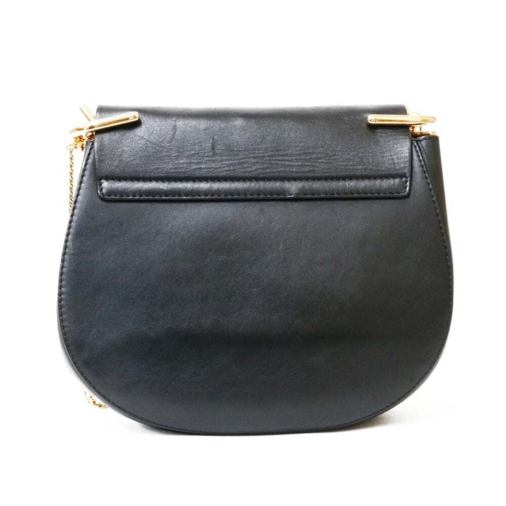 Beige,Black Pre-Owned Shoulder Chloé (Fair) Bag Leather