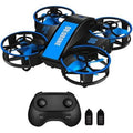 RC Drone Child Beginners Mini for Toys Drones Blue & Helicopter Lights - Kids 3 with Speeds