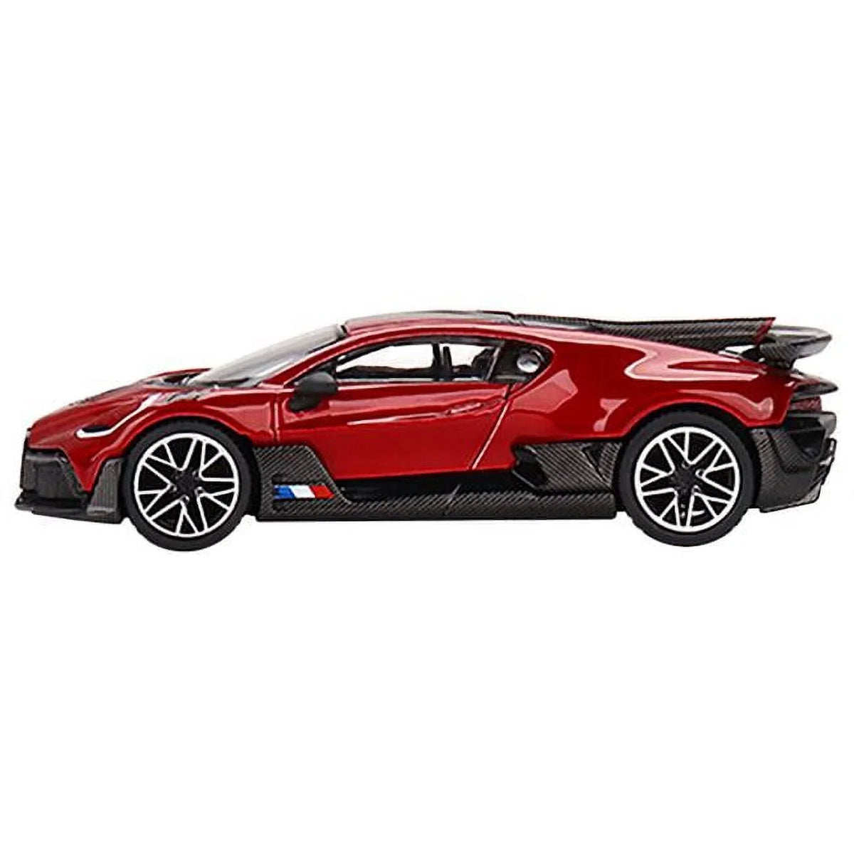 Edition Bugatti Divo Limited 1-64 & Carbon Model Red Metallic Car, Diecast