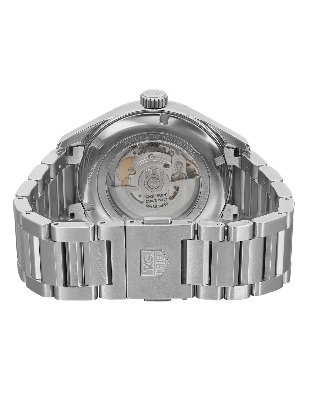Steel (Good) 41mm Day-Date Carrera Pre-owned WAR201C.BA0723 TAG Heuer Watch