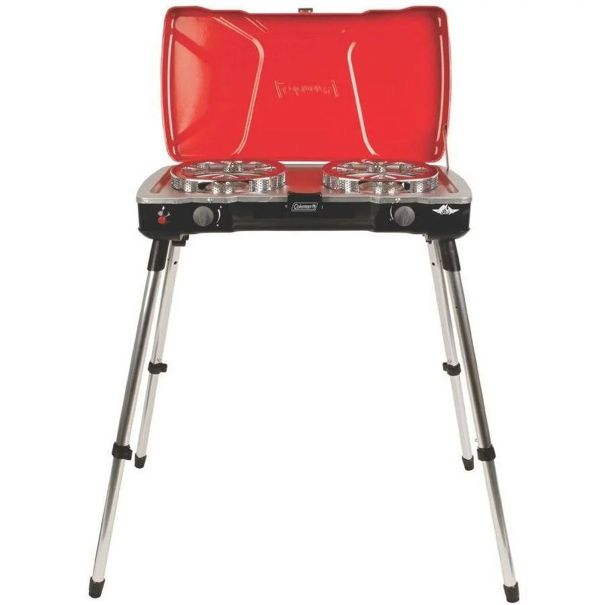 Grill Propane Stove and Coleman Fyremajor 2-Burner